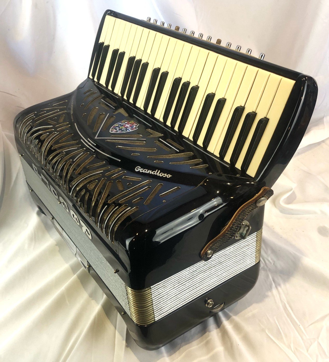 7388 - Black H.Ackermann Record Grandioso Piano Accordion