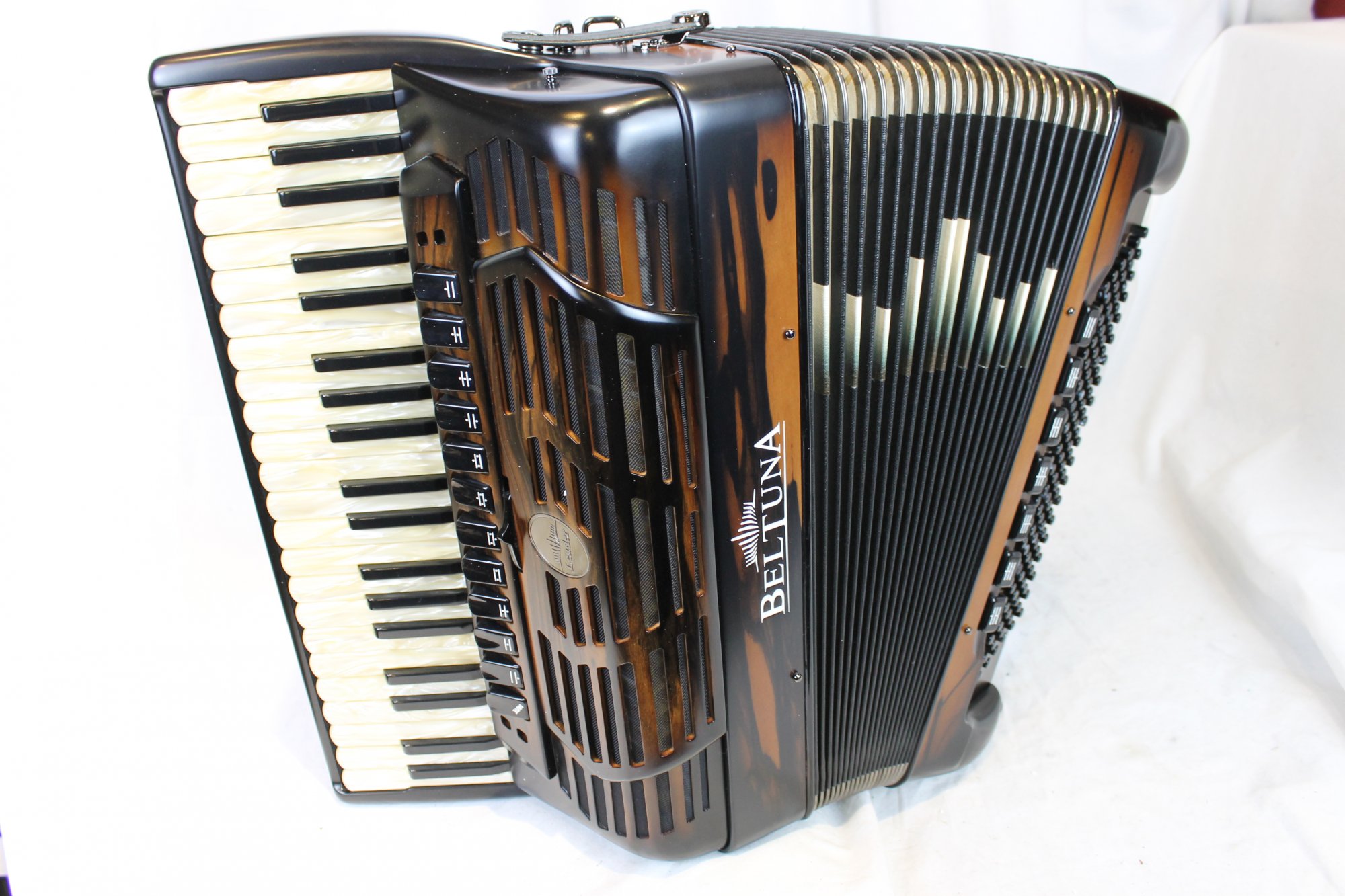 NEW Spalted Wood Beltuna Leader IV Piano Accordion LMMH 41 120