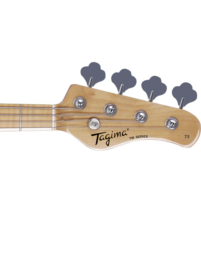 TAGIMA TW 73-OWH DF/TT JAZZ STYLE BASS GUITAR OLYMPIC WHITE-DARK