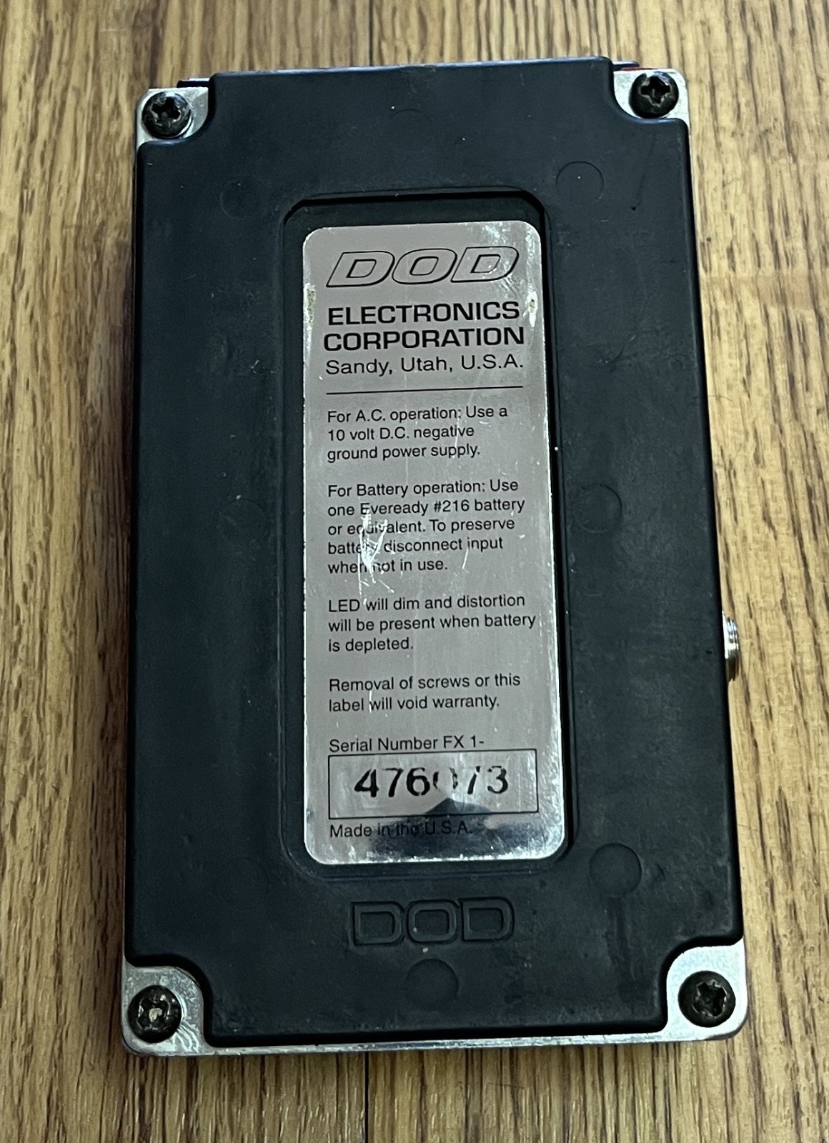 美品 DOD FX55B SUPRA DISTORTION 初期 元箱、回路図付 Guitar FX Layouts: DOD FX55 Distortion