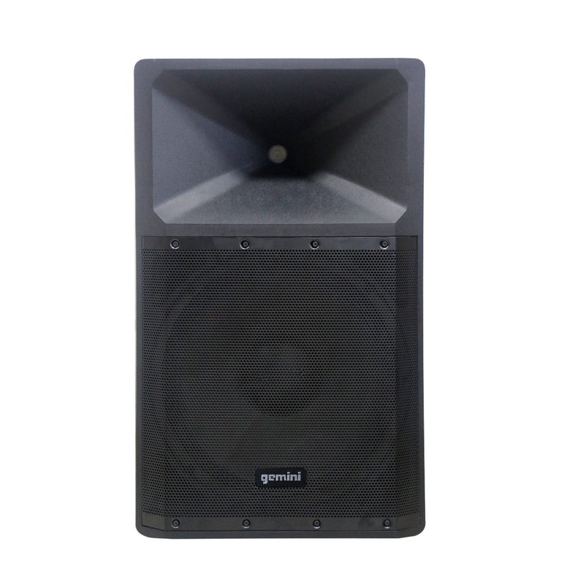 GEMINI GSP2200 2200 WATT PEAK POWER CLASS AB BIAMP POWERED 2WAY 15