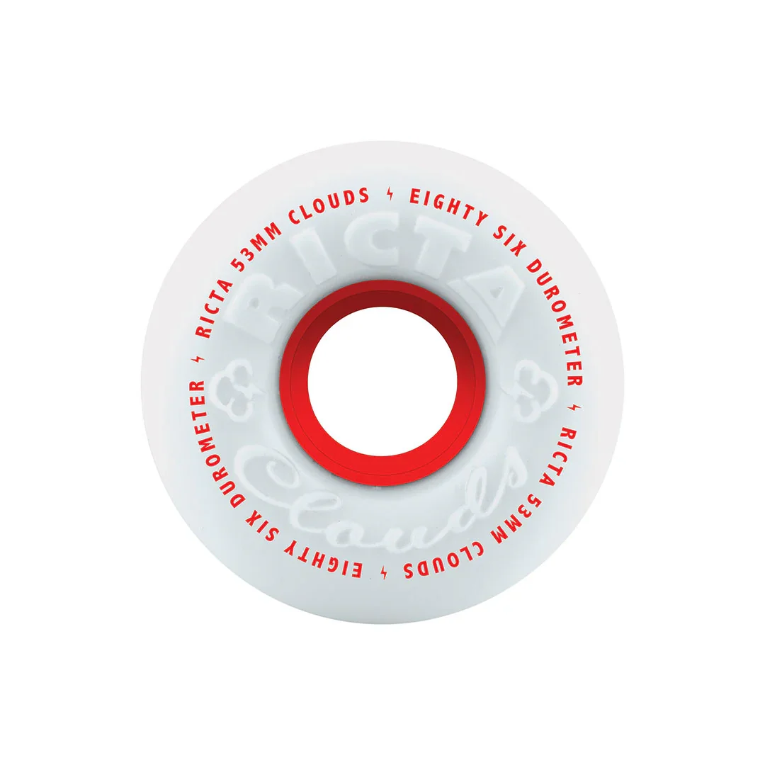 RICTA CLOUD RED 53MM 86A WHEEL SET 