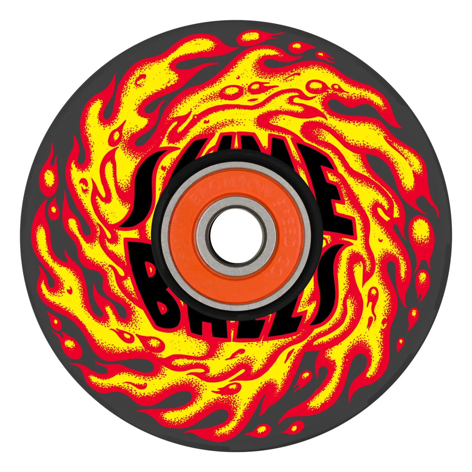 SLIME BALL FLAME LIGHTS UPS 66MM 78A WHEELS 