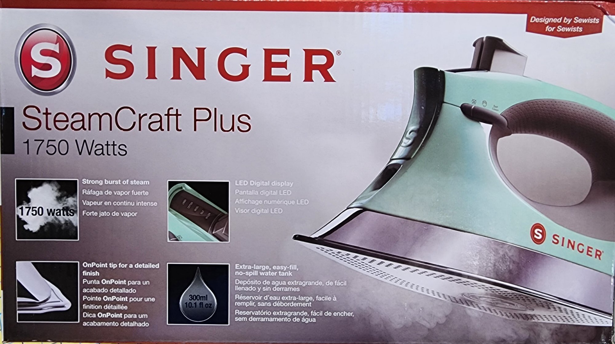 Singer Steamcraft Plus Iron Mint/Gray - 037431892911