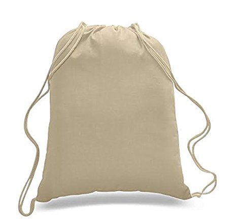 canvas drawstring bag large