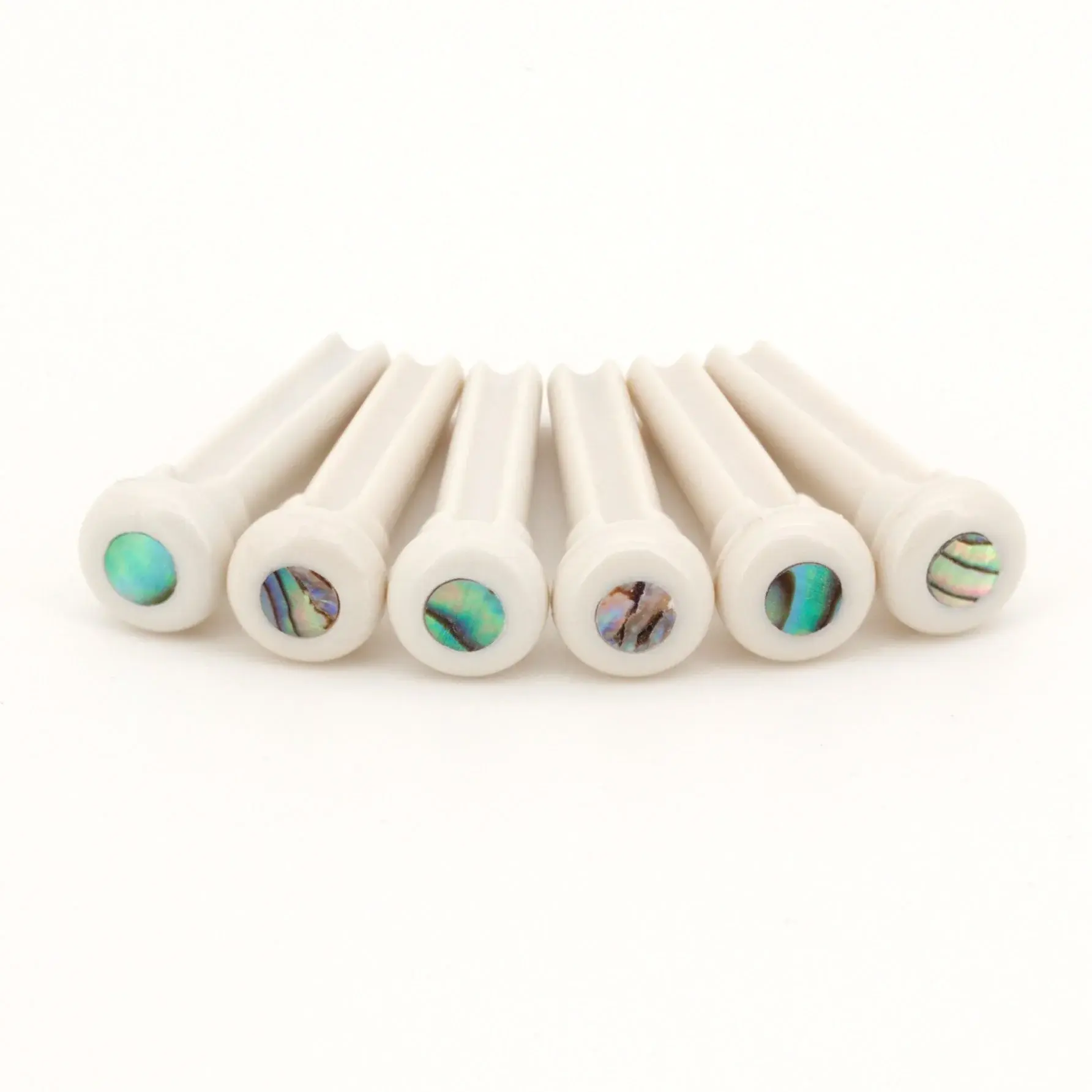 Graph Tech PP-1000-00 TUSQ Presentation Bridge Pins 4mm White/Paua Dot (6pcs)