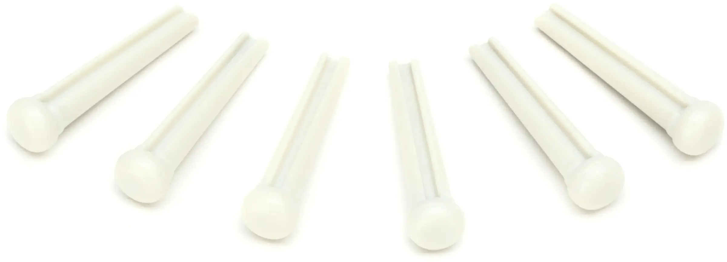 Graph Tech PP-1100-01 TUSQ Traditional Bridge Pin White / No Dot (6 Pcs) 