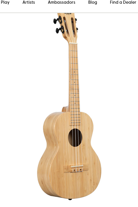 Kala KA-BMB-T All Solid Bamboo Tenor Ukulele 