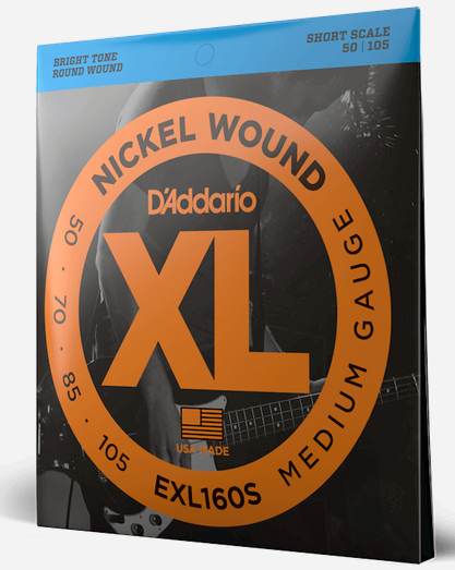D'Addario EXL160S electric bass short scale 50-105