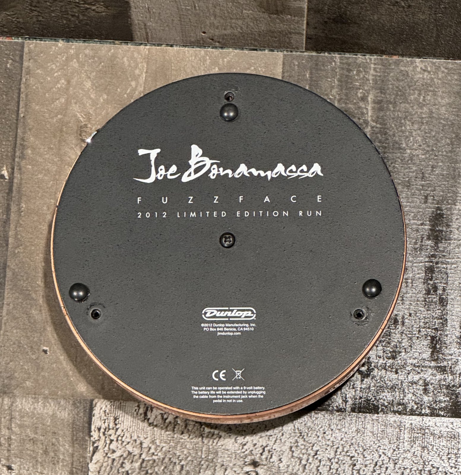 Dunlop Fuzz Face Joe Bonamassa 2012限定版 Jim Dunlop Jbf3 Joe Bonamassa Fuzz Face ''2012 Limited