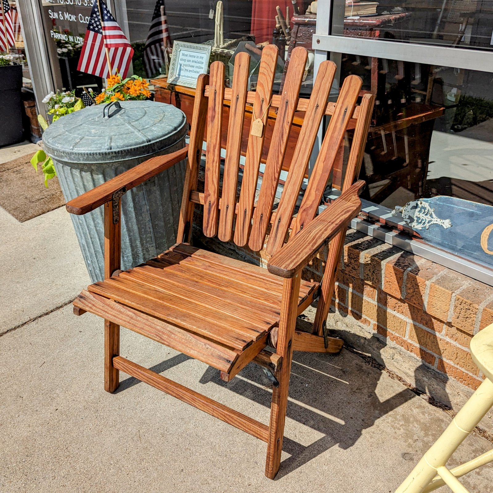 Wood Folding Deck Lawn Chair