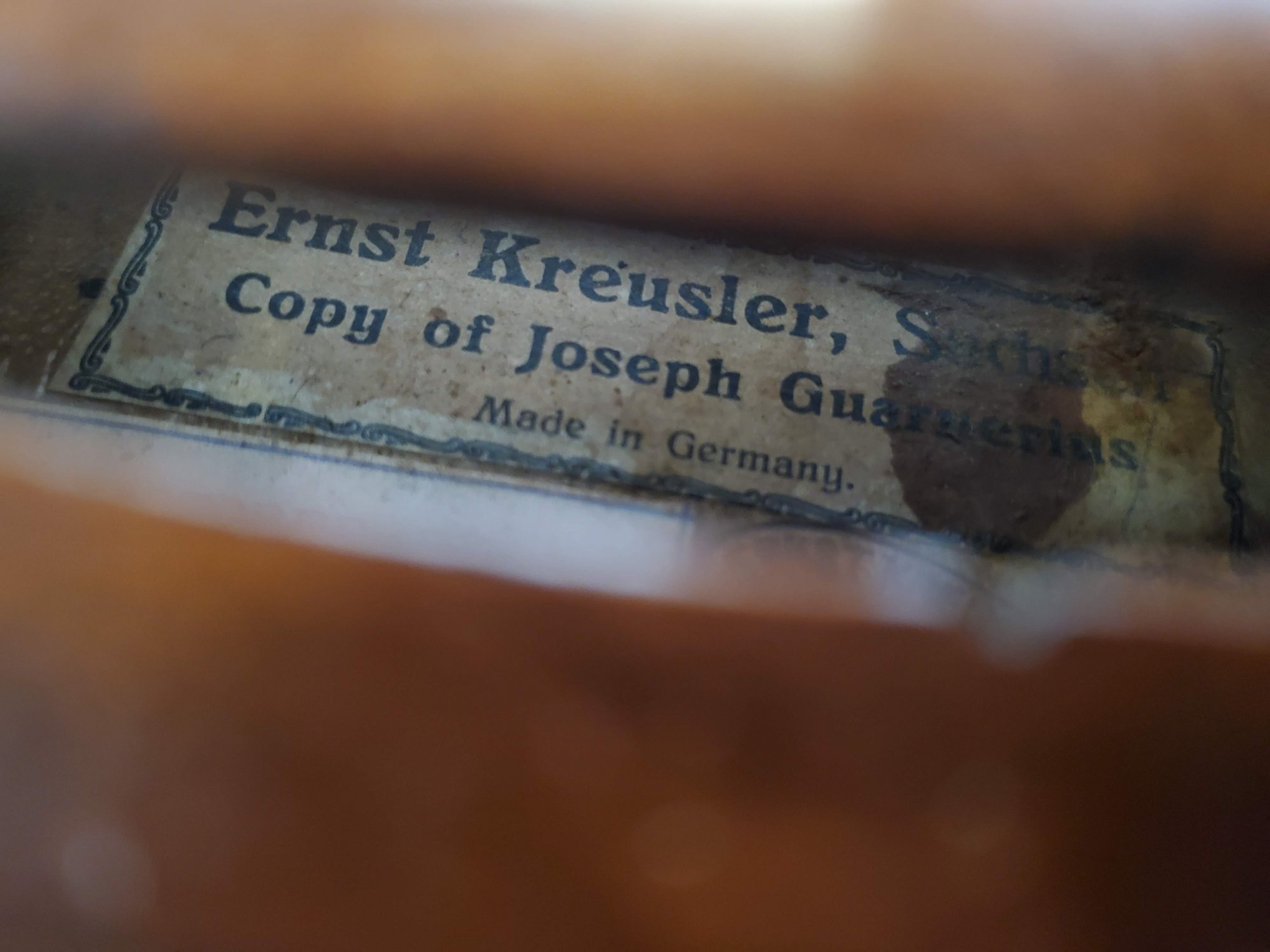 Ernst Kreusler Meister Geige Amati バイオリン 20210121_143324.jpg