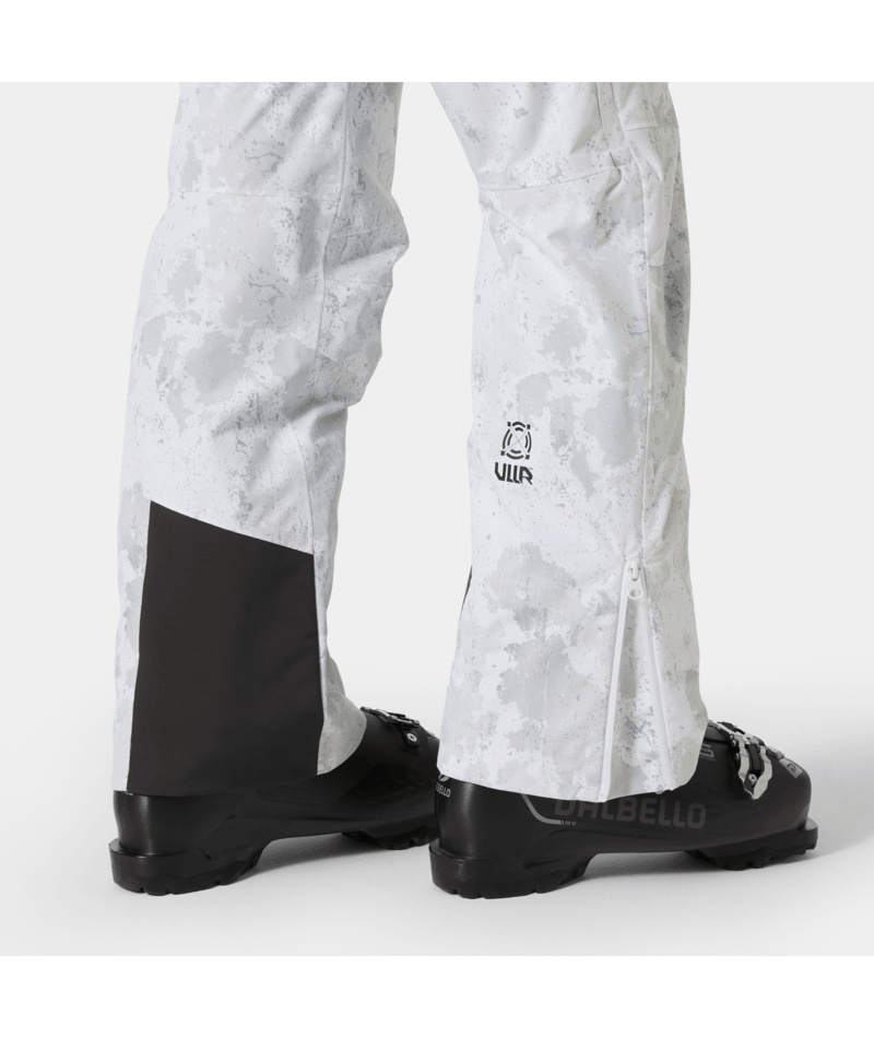 Helly Hansen W Powderqueen Bib Pant 2025' - Grey Snow Fog