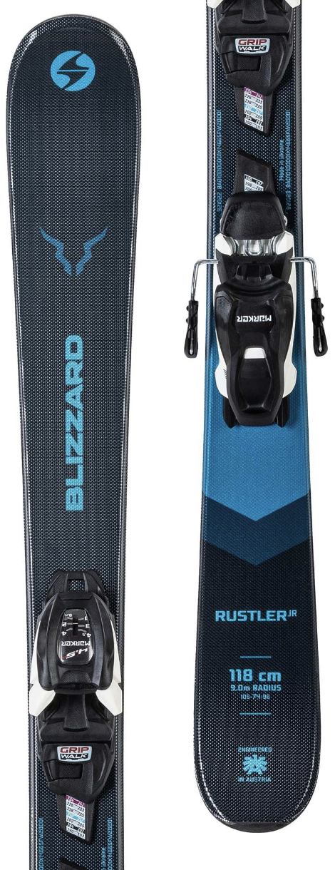 Blizzard Rustler Twin Jr. Skis w/ FDT Jr. 7.0 2023'