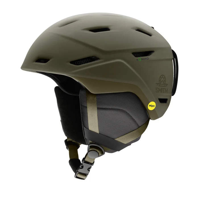 Smith Mission MIPS Snow Helmet - Unisex Matte Charcoal With Koroyd Technology