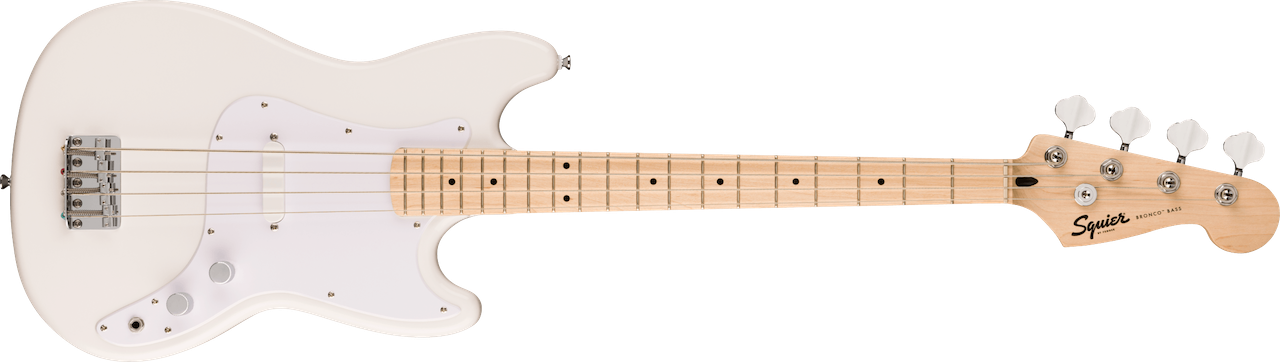 Squier Bronco Bass ホワイト エレキベース Squier Sonic Bronco Bass Arctic White | Guitar Center