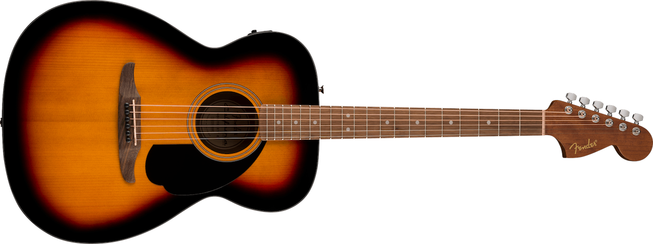 Fender California Standard Monterey™ E, Spruce Top, Black Pickguard, 3-Color Sunburst