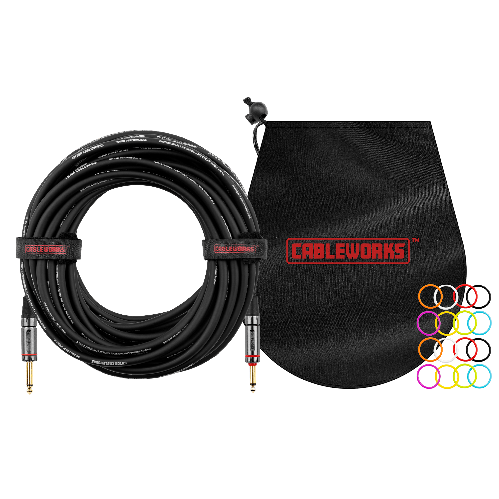 Gator Cableworks Headliner Series 10 Foot Strt to Strt Quiet Instrument Cable