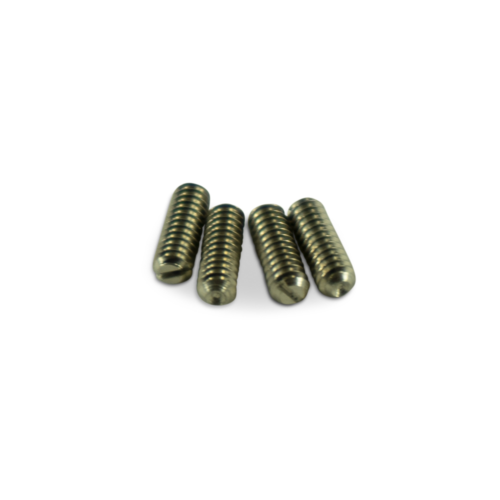 WD Slot Head Saddle Height Adjustment Screws For Fender Basses Or Telecaster Guitars 7/16 in. (4)