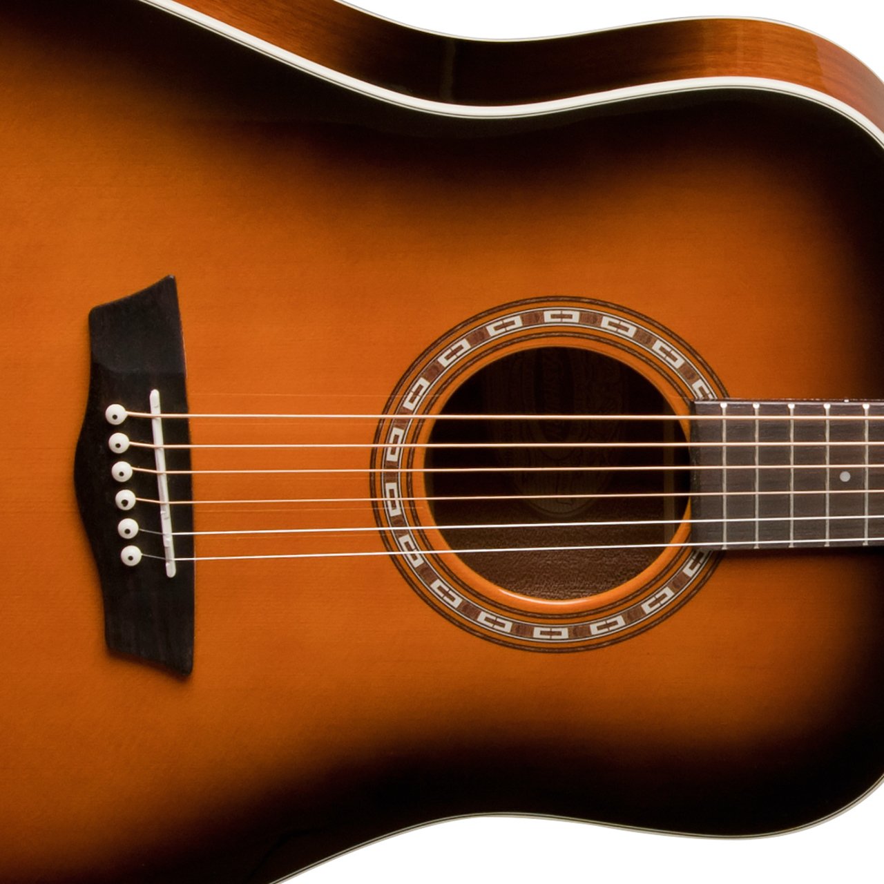 Washburn WD7SATB Solid Spruce Top Dreadnought Acoustic Guitar