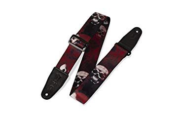 Levy's Leathers 2 Sonic-Art Polyester Guitar Strap, Genuine