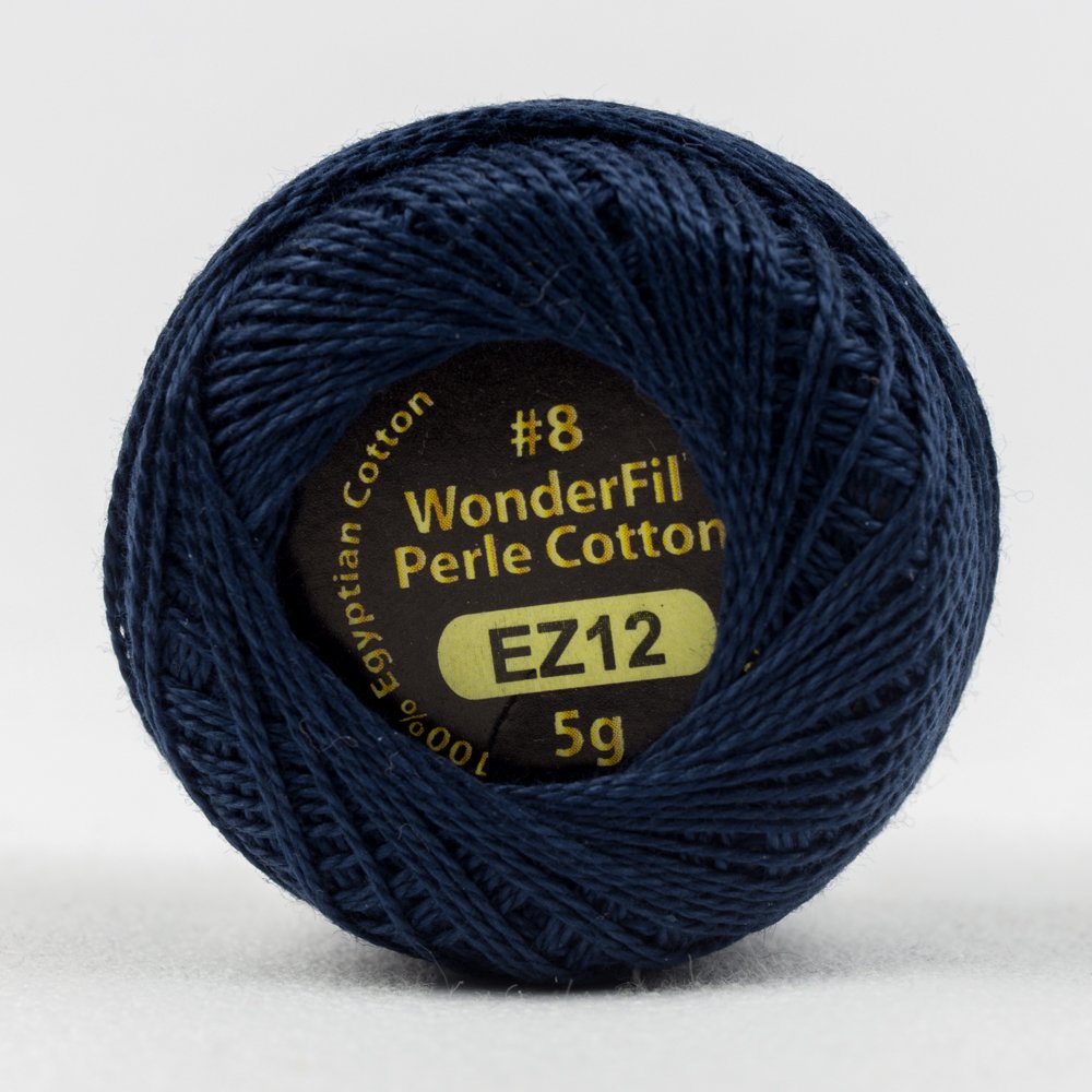 Eleganza, Solid, #8 Perle Cotton, Navy - 825161440126