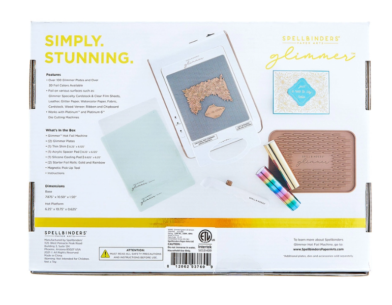 Spellbinders Glimmer Hot Foil System 2-Gold Trim
