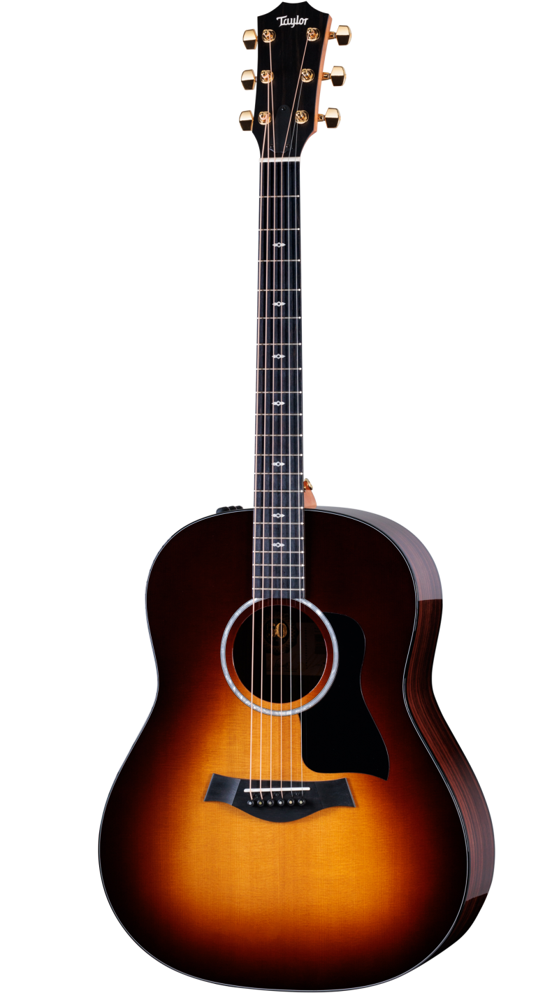 taylor tobacco burst Taylor 50th Anniversary 217e-SB Plus LTD Acoustic-Electric Guitar - Tobacco  Burst