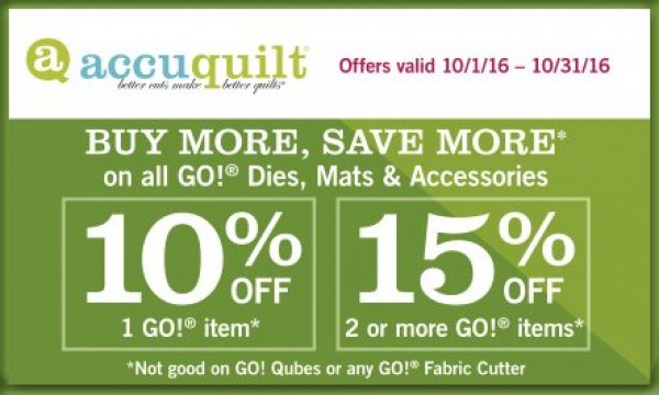 Accuquilt specials