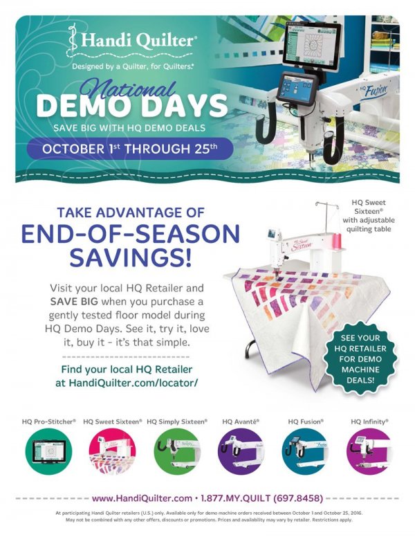 Handi Quiter Demo Specials