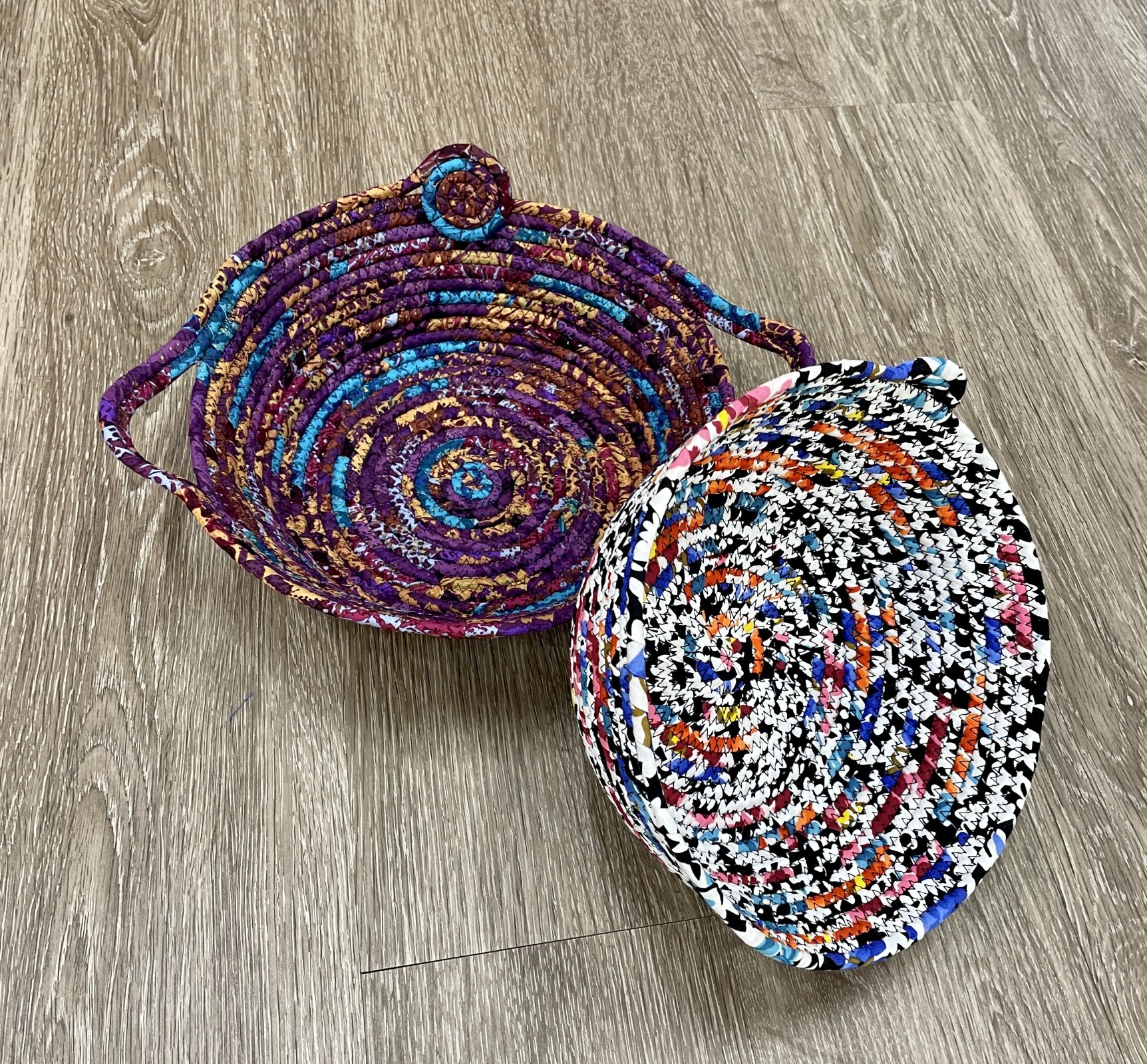 FABRIC ROPE BASKETS