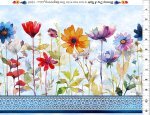 Blooming Day And Night 1BDN 2 Blue Border by Jason Yenter from In The Beginning