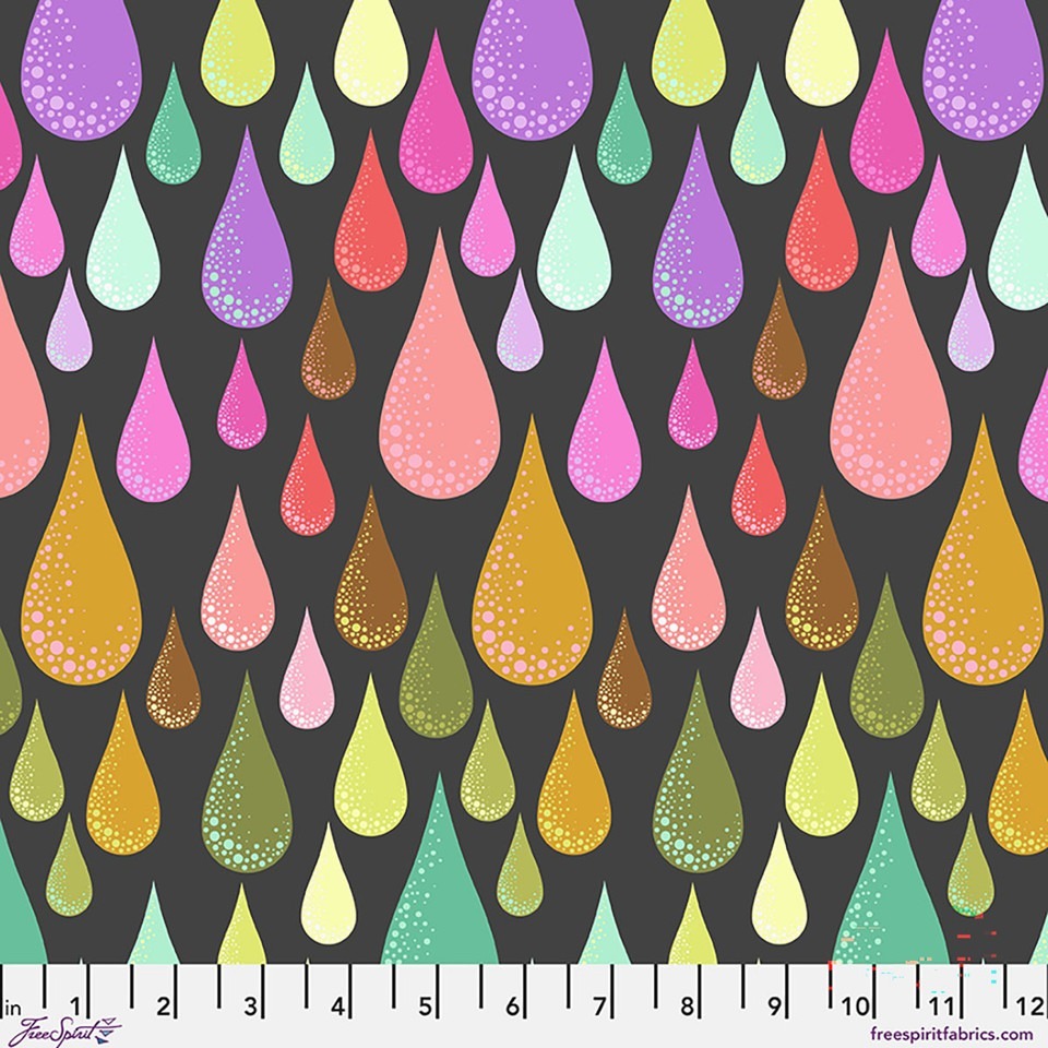 Dew Drops Licorice Prince Charming Deja Vu by Tula Pink from Free Spirit