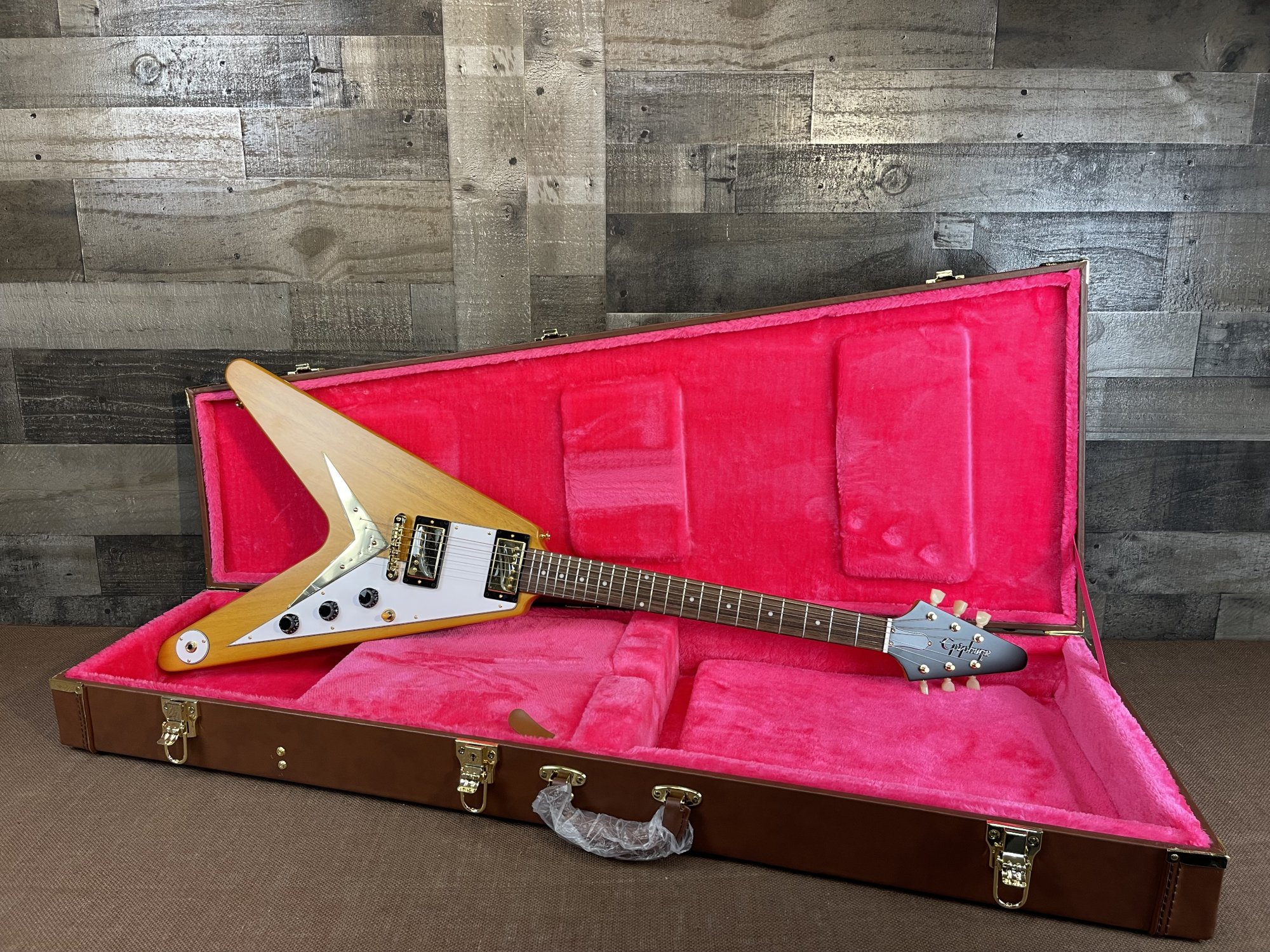 Epiphone 1958 Korina Flying V w/ Hardshell Case - 711106091655