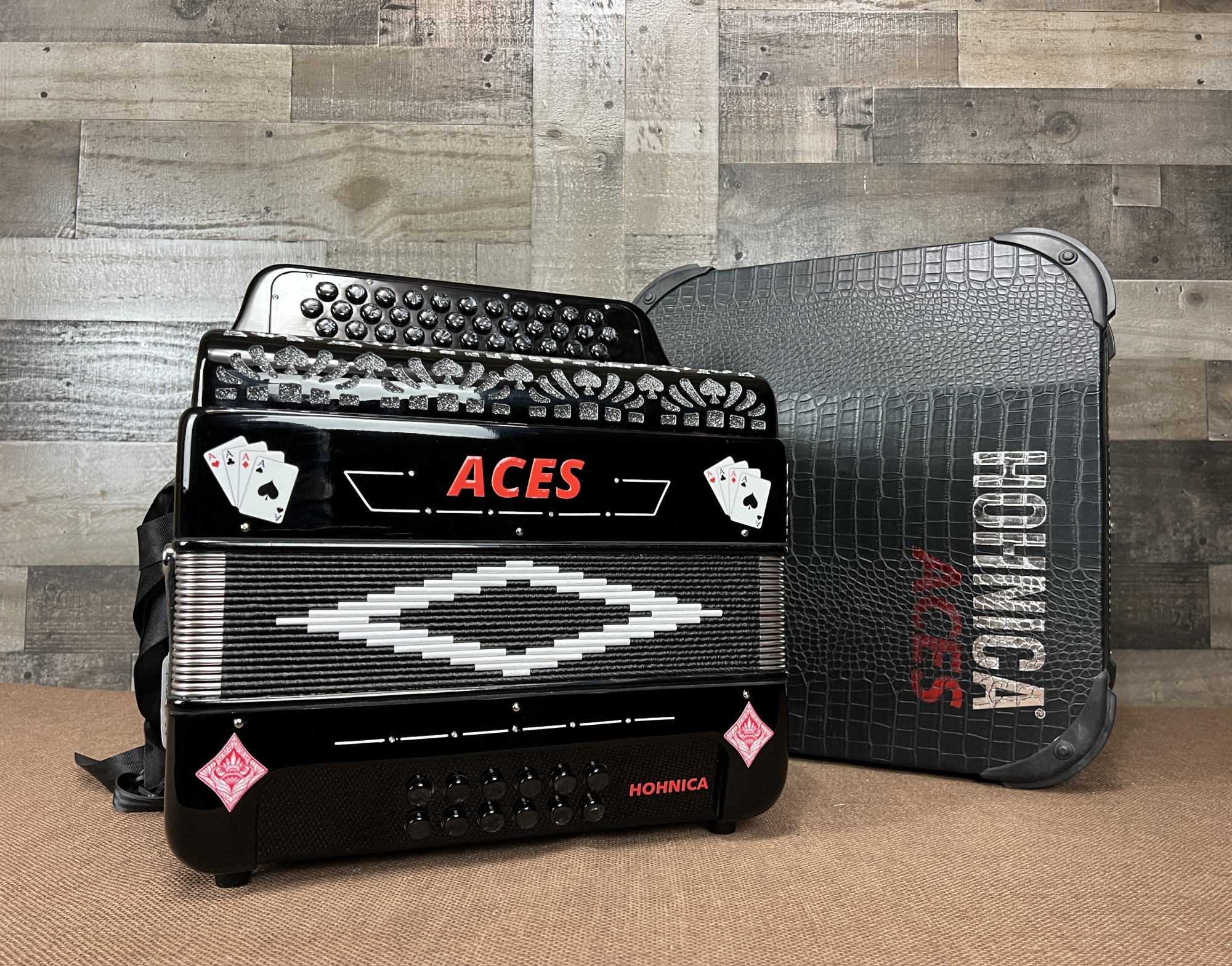 Hohner Aces II F/Bb/Eb Three Register Diatonic Accordion