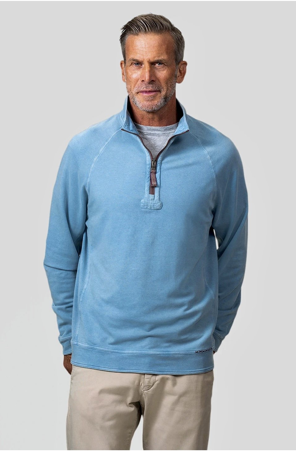 True Grit Cashmere Heather Fleece 1/4 