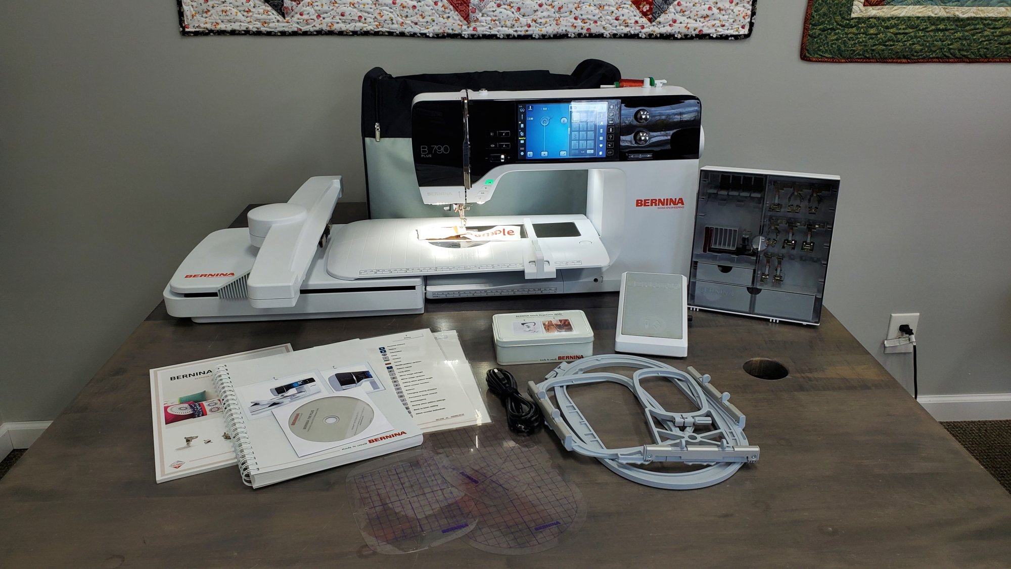 Bernina 790 Plus Sewing & Embroidery Machine -used