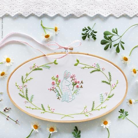 Embroidery kit  easter bunny