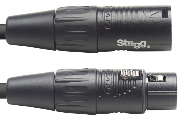 Stagg NDX3R-3 N Series 10FT DMX Cable XLRf-XLRm 3P BK
