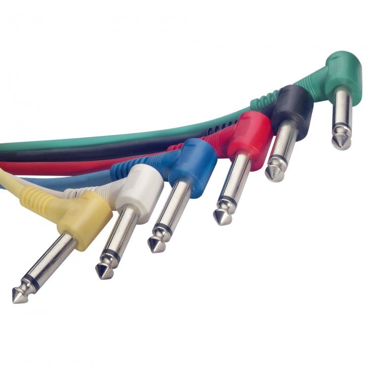 Stagg SPC008L E S-Series 6 Piece 3.2in Patch Cables - Mould Plug