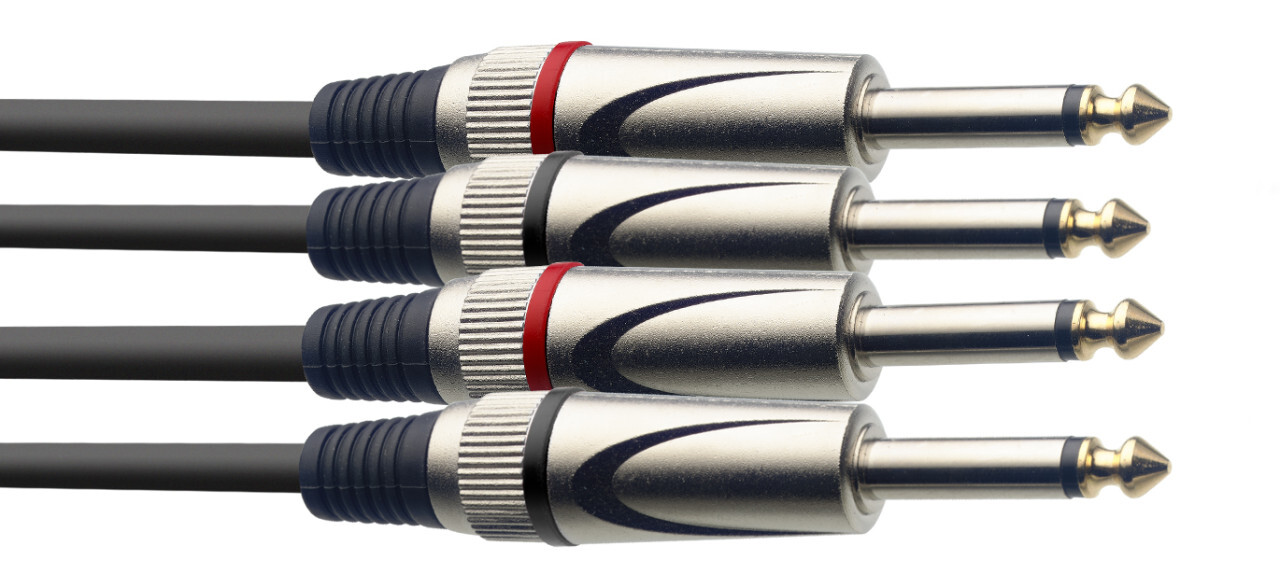 Stagg STC10P S-Series 33FT Twin Cable, jack/jack (m/m)