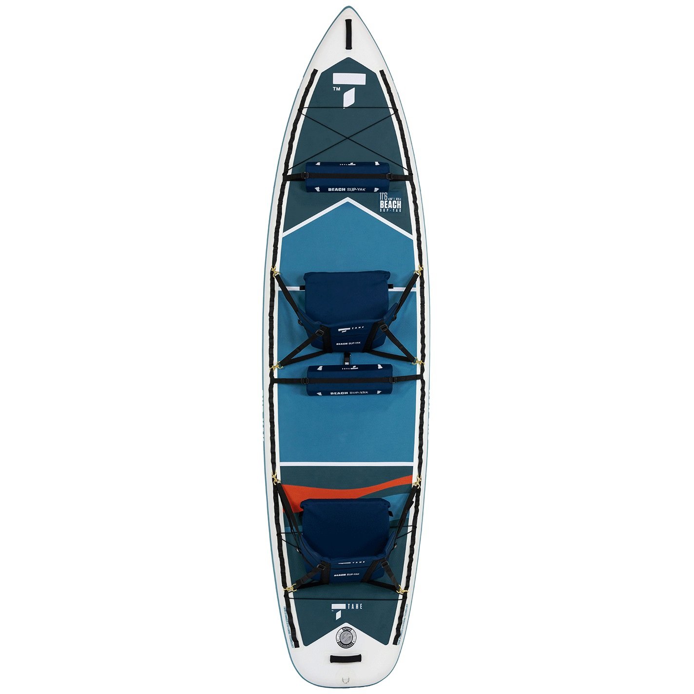 Tahe Beach SUP-YAK 11'6 Inflatable Stand Up Paddleboard + Kayak