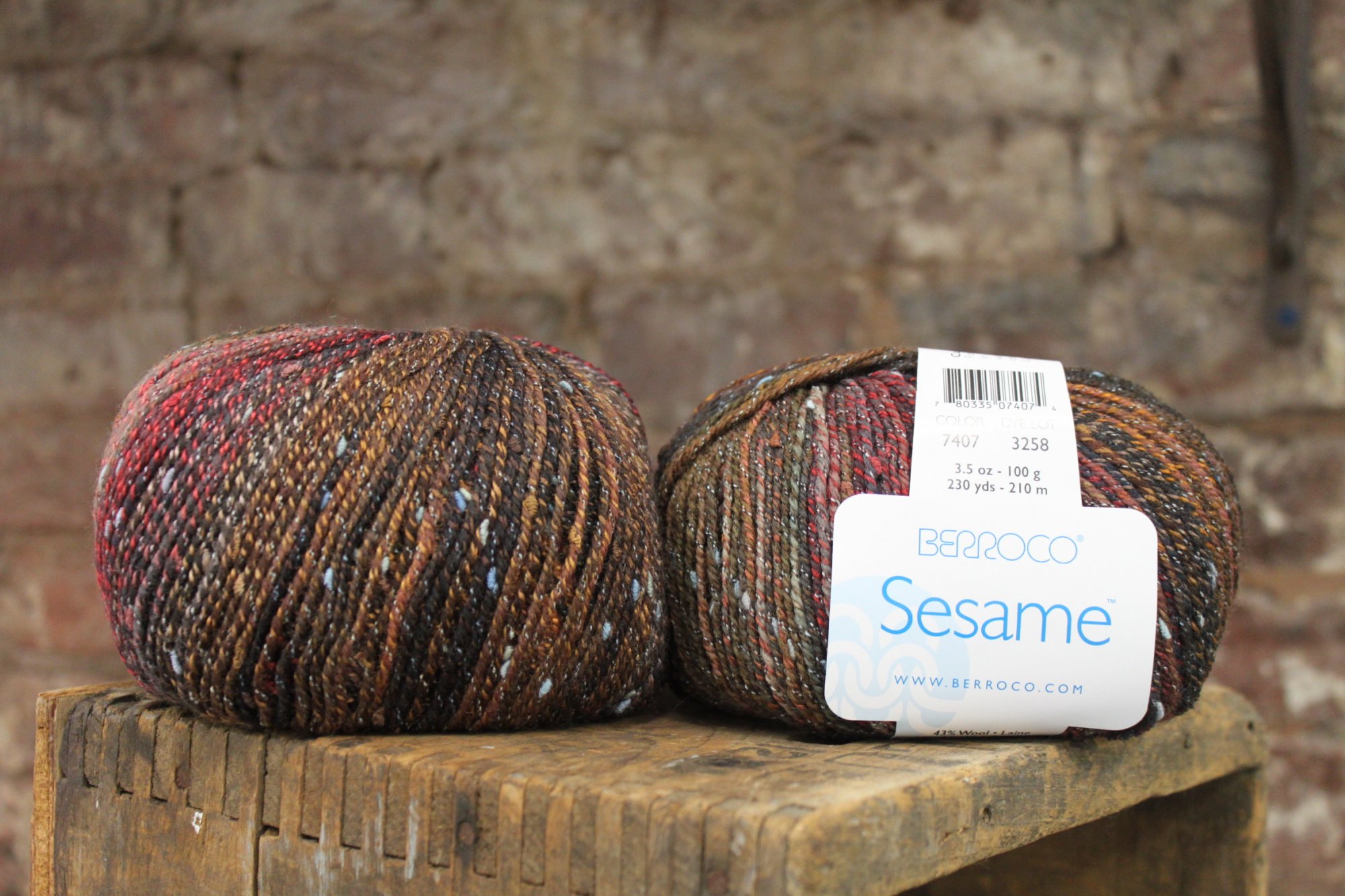 【Sobaq】BIRTH Heavy Wool Bon Cowhichan Sesame #7407 Soba Berroco