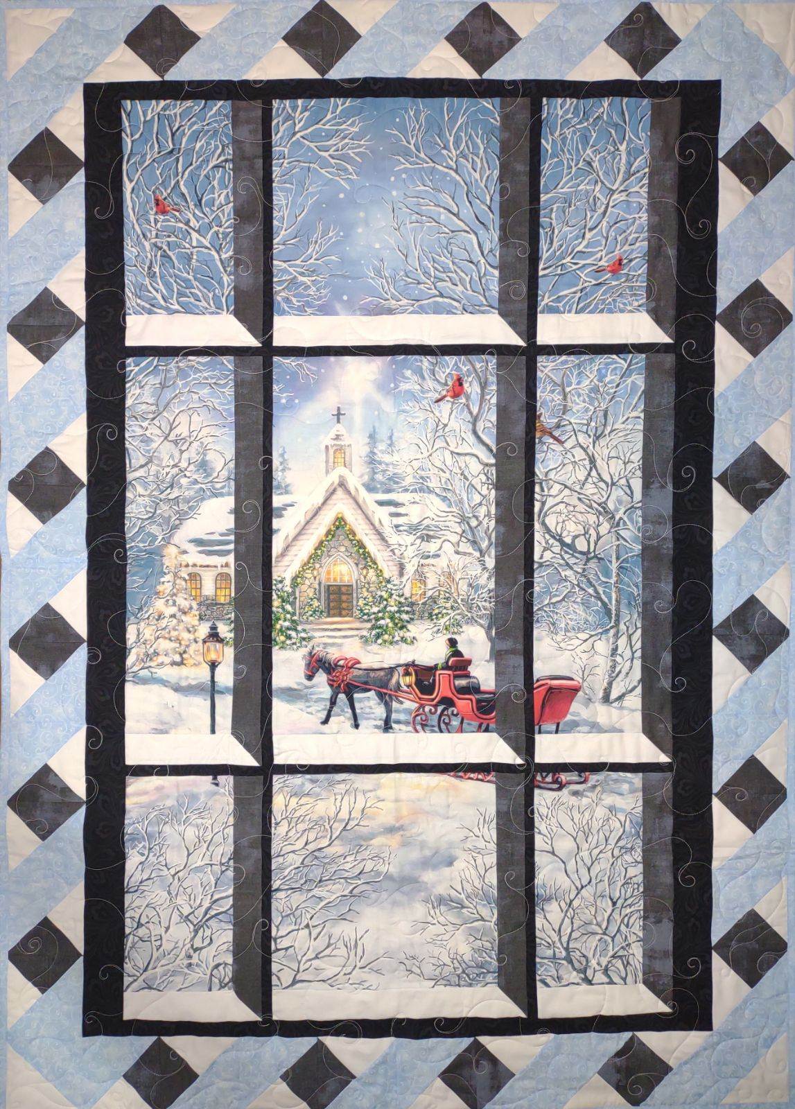 Attic Window Pane Quilt Pattern