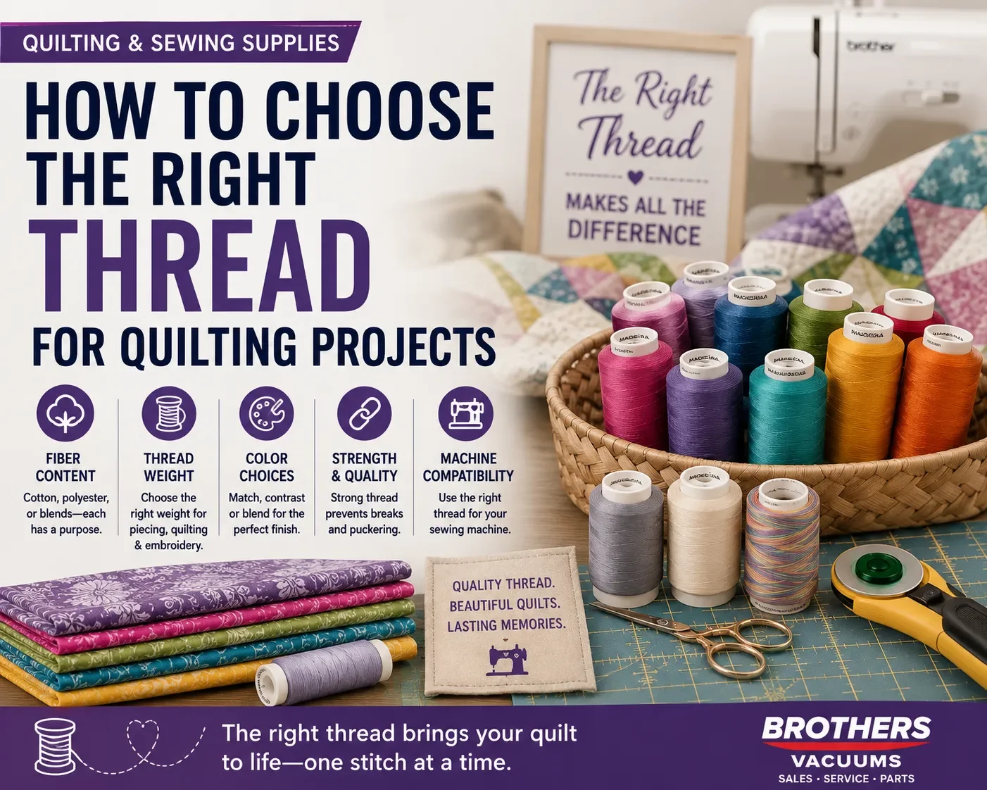 How to choose the right thread for quilting projects