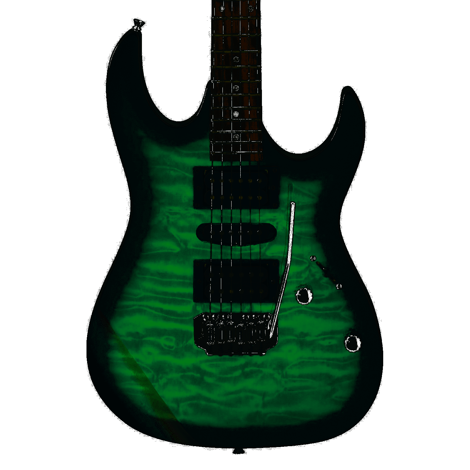 black guitars emerald