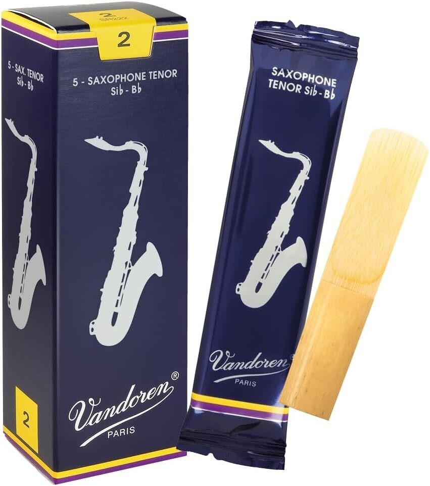 Vandoren SR2215 Tenor Saxophone Traditional Reeds Strength 1.5 Box of 5