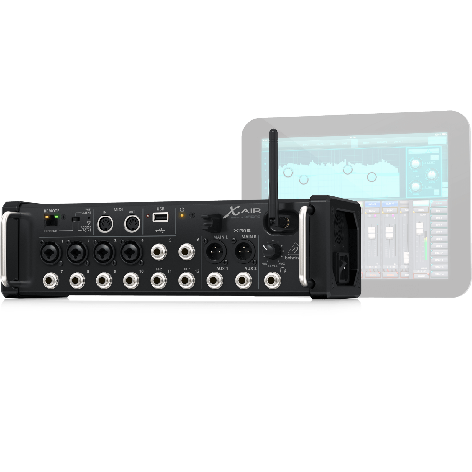 Behringer X Air XR12 12Input Digital Mixer Control With iPad/Tablet