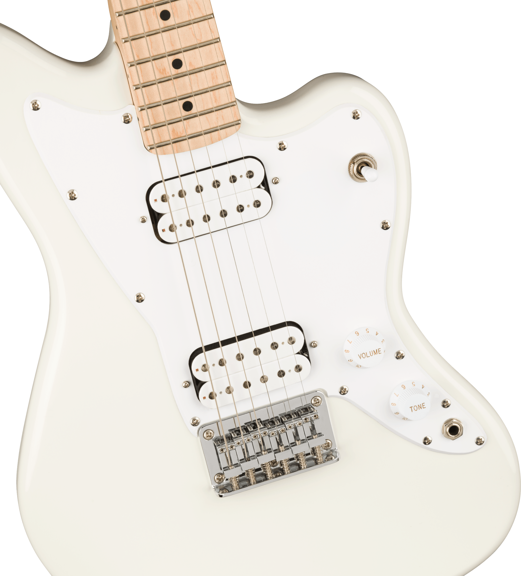 Squier Mini Jazzmaster HH Maple Fingerboard Olympic White