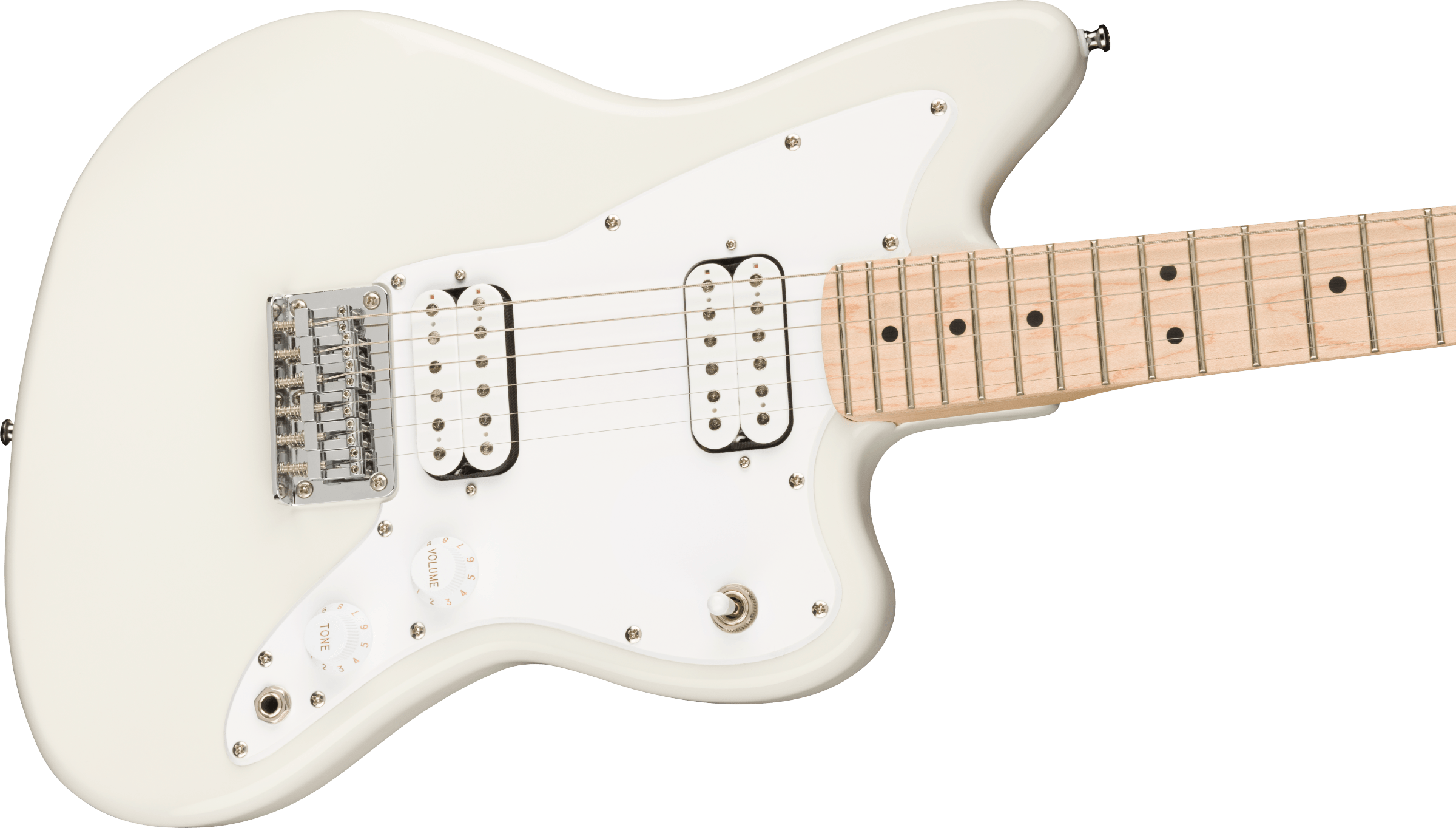 Squier Mini Jazzmaster HH Maple Fingerboard Olympic White